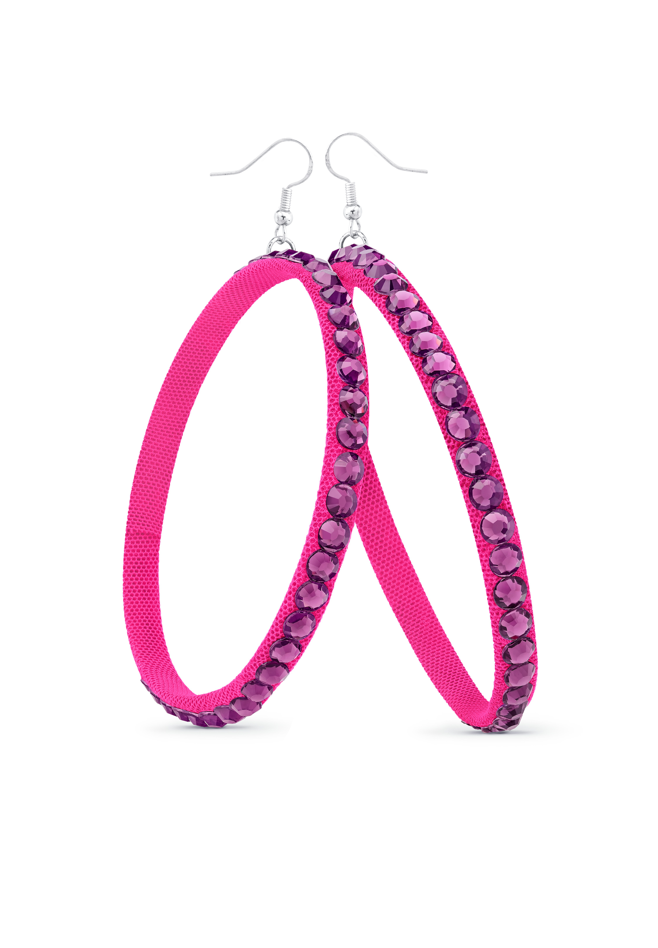 TEST - Soft Hoop Earring-Amethyst-Cerise