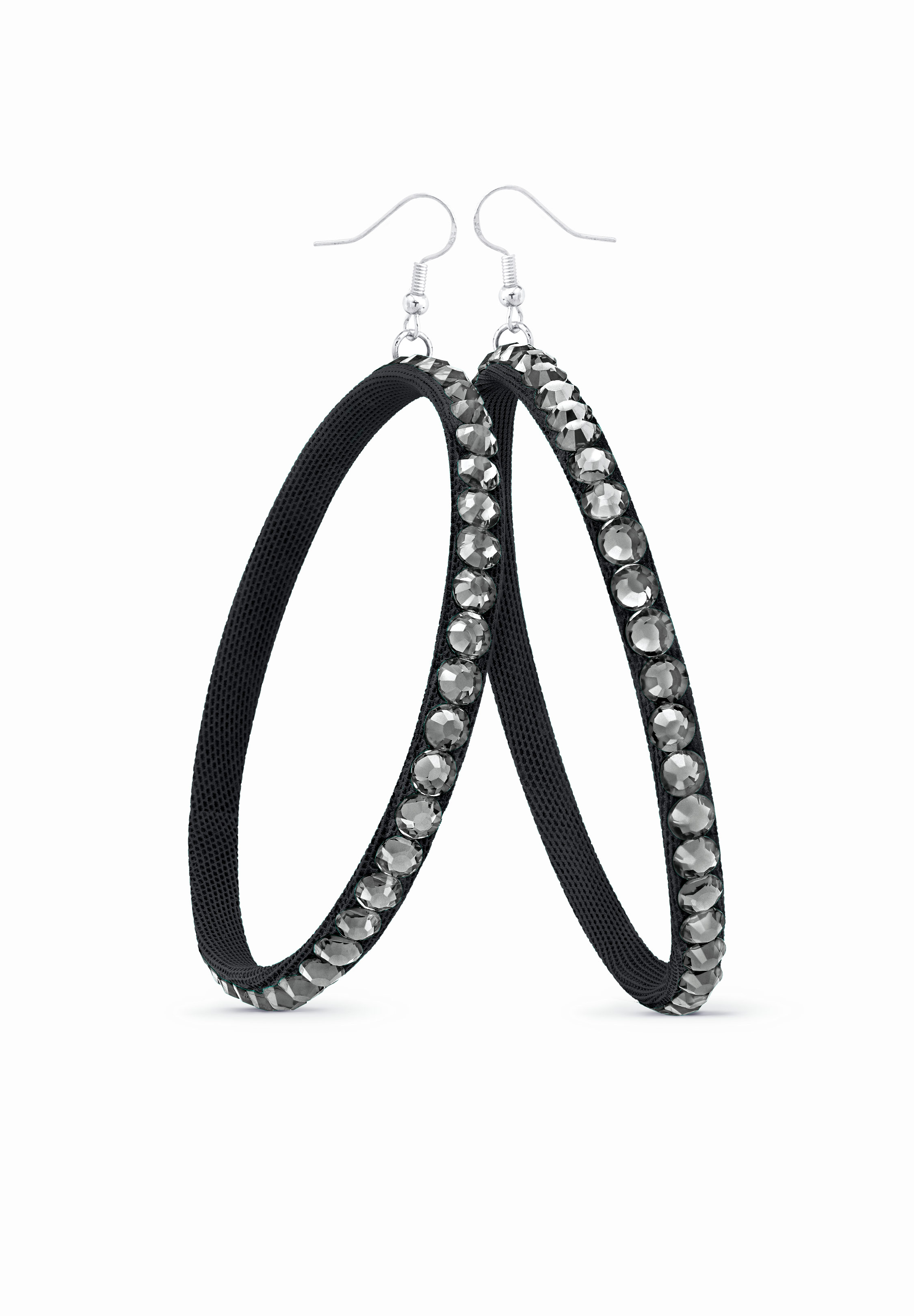 TEST - Soft Hoop Earring-Black Diamond-Black