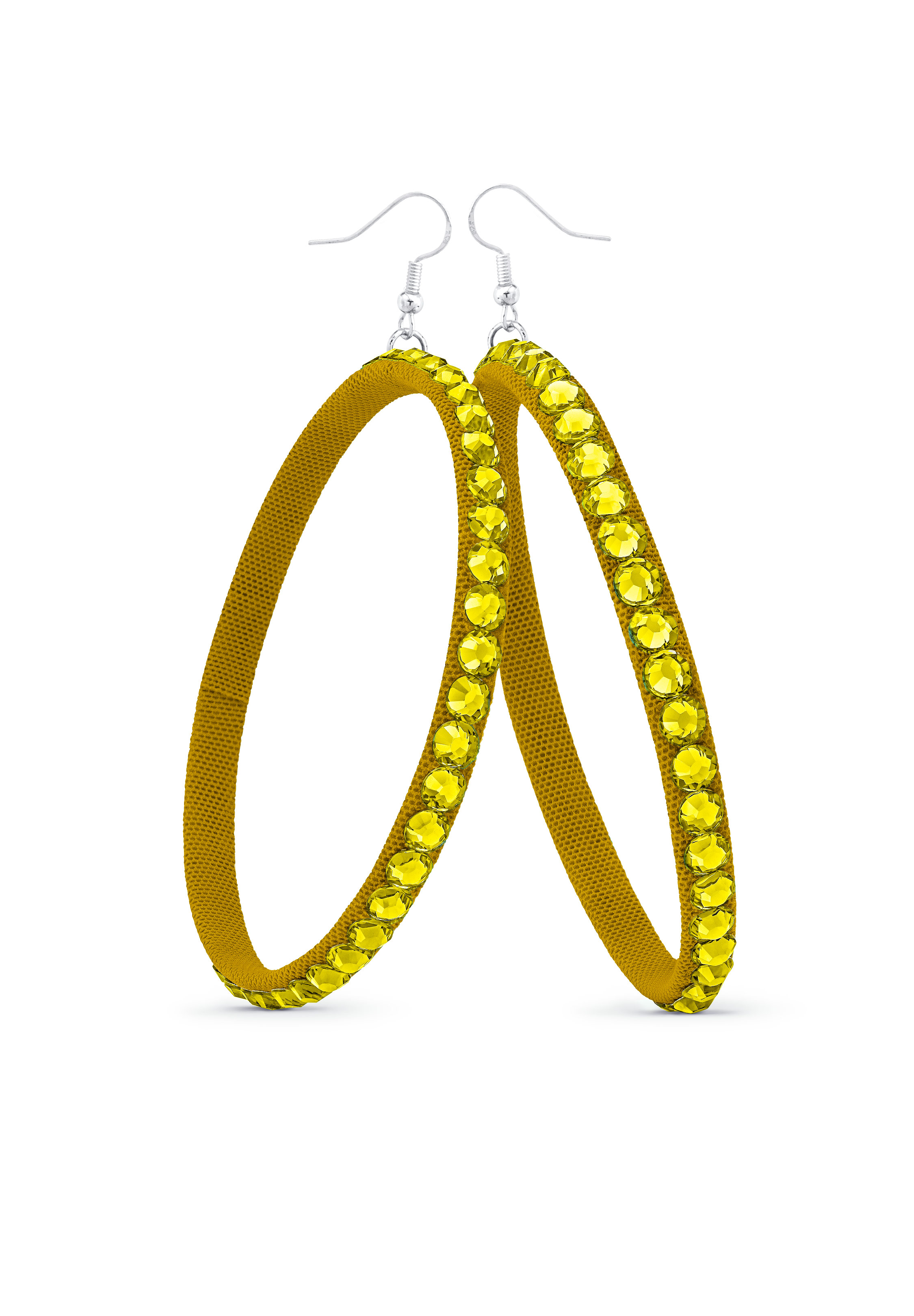TEST - Soft Hoop Earring-Citrine-Gold