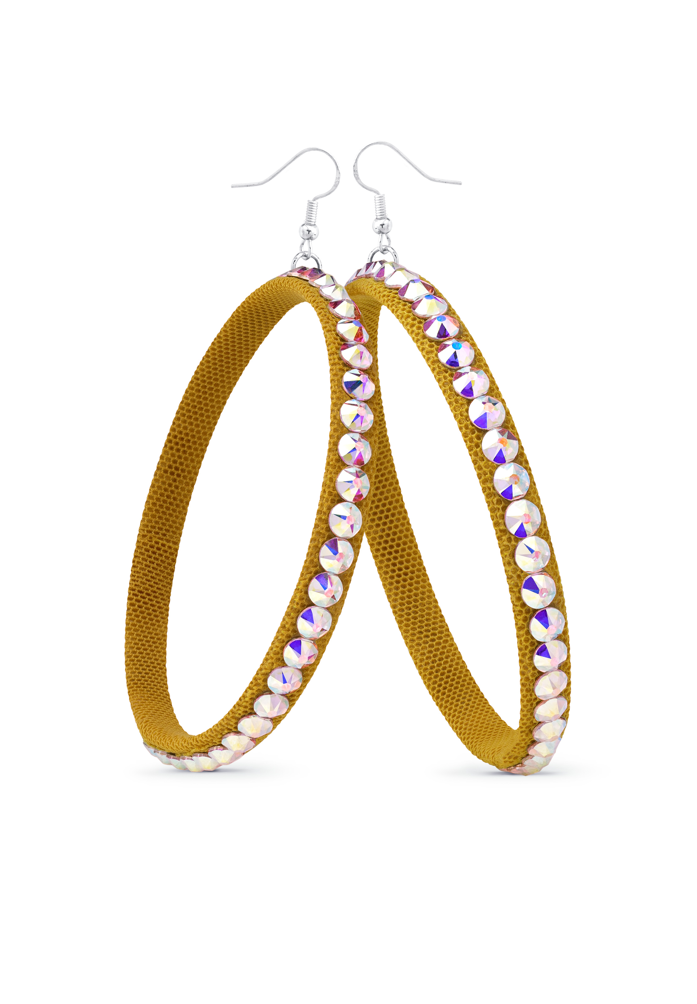TEST - Soft Hoop Earring-Crystal AB-Gold