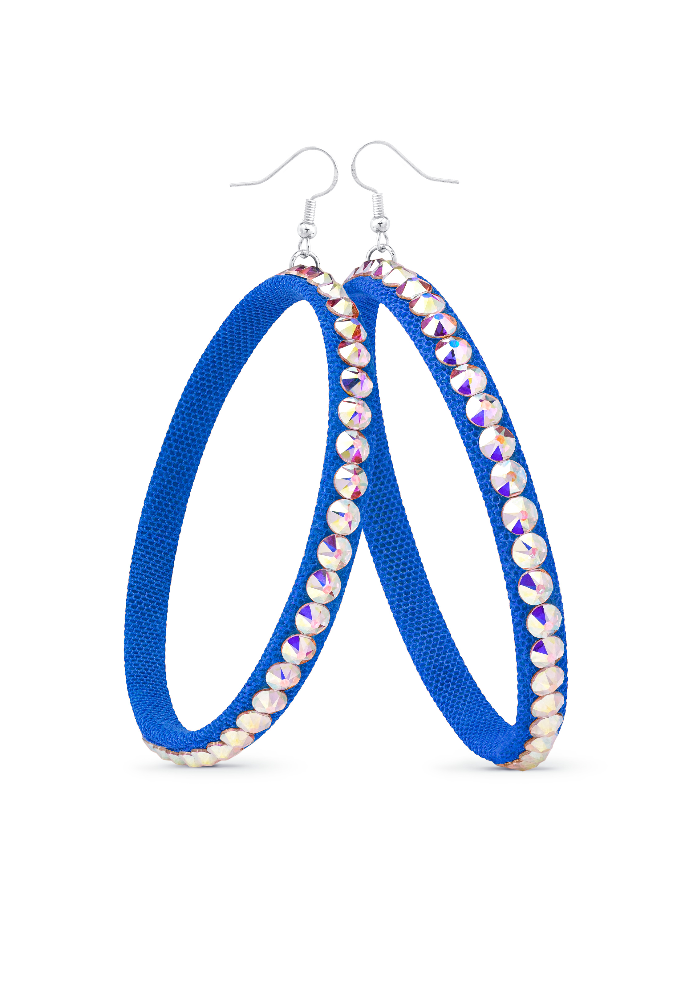 TEST - Soft Hoop Earring-Crystal AB-Ocean Blue