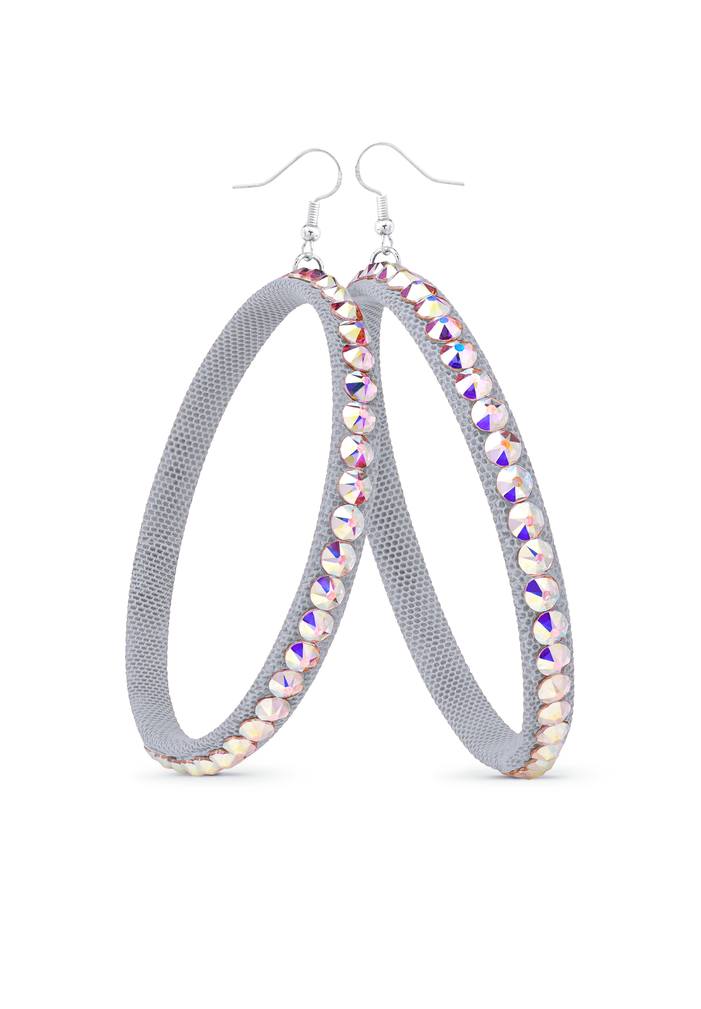 TEST - Soft Hoop Earring-Crystal AB-Silver