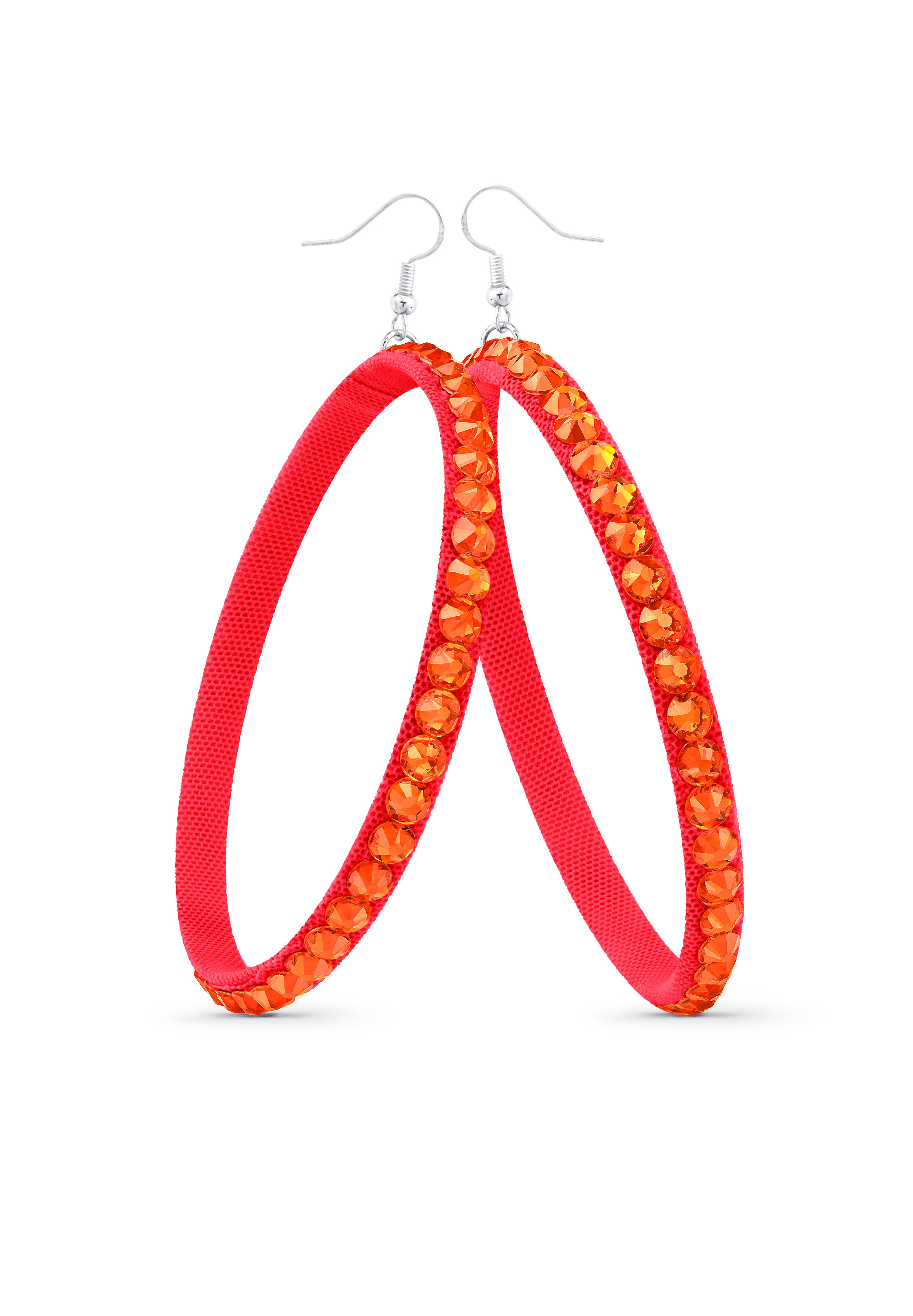 TEST - Soft Hoop Earring-Fireopal-Scarlet