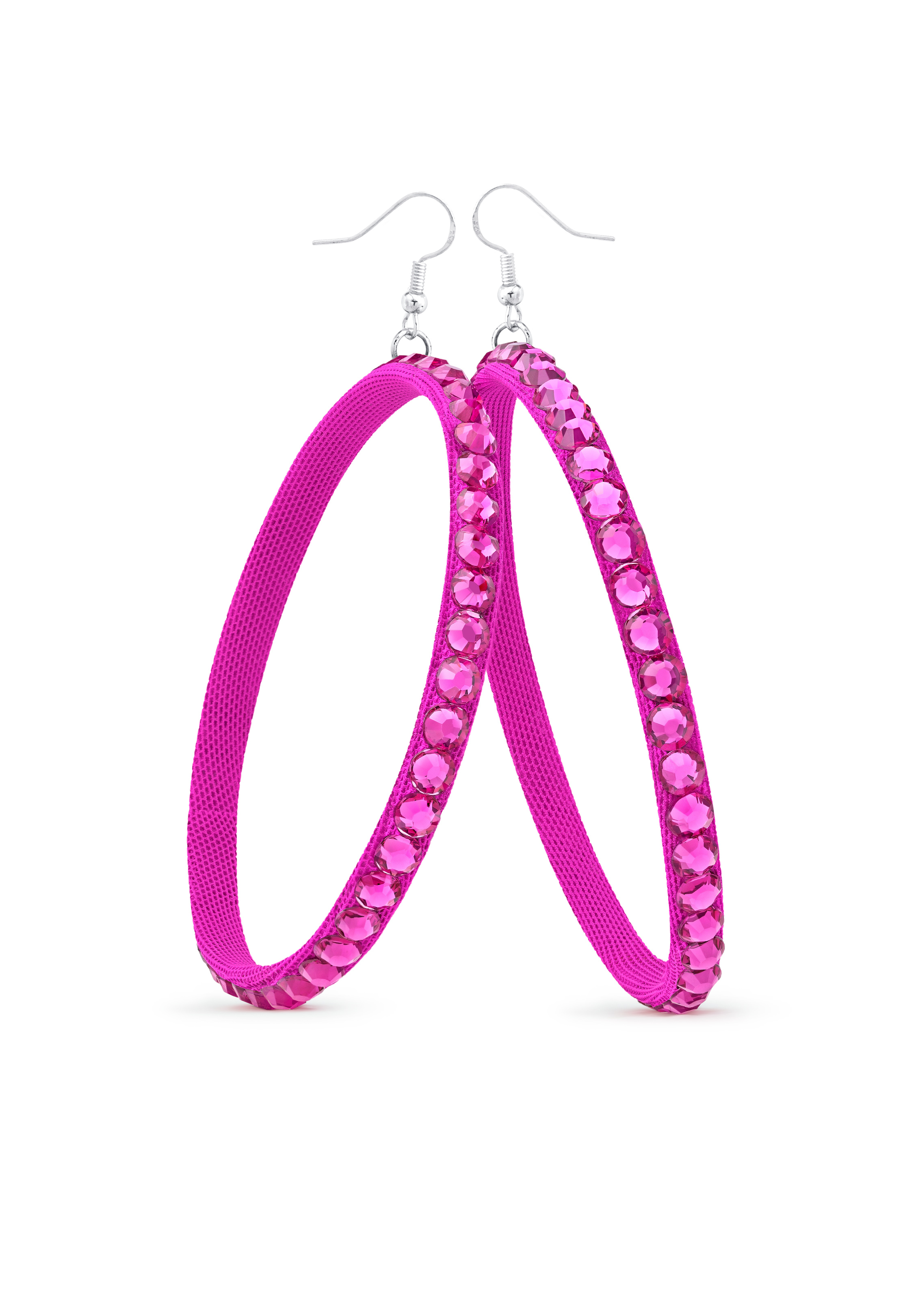 TEST - Soft Hoop Earring-Fuchsia-Carnival