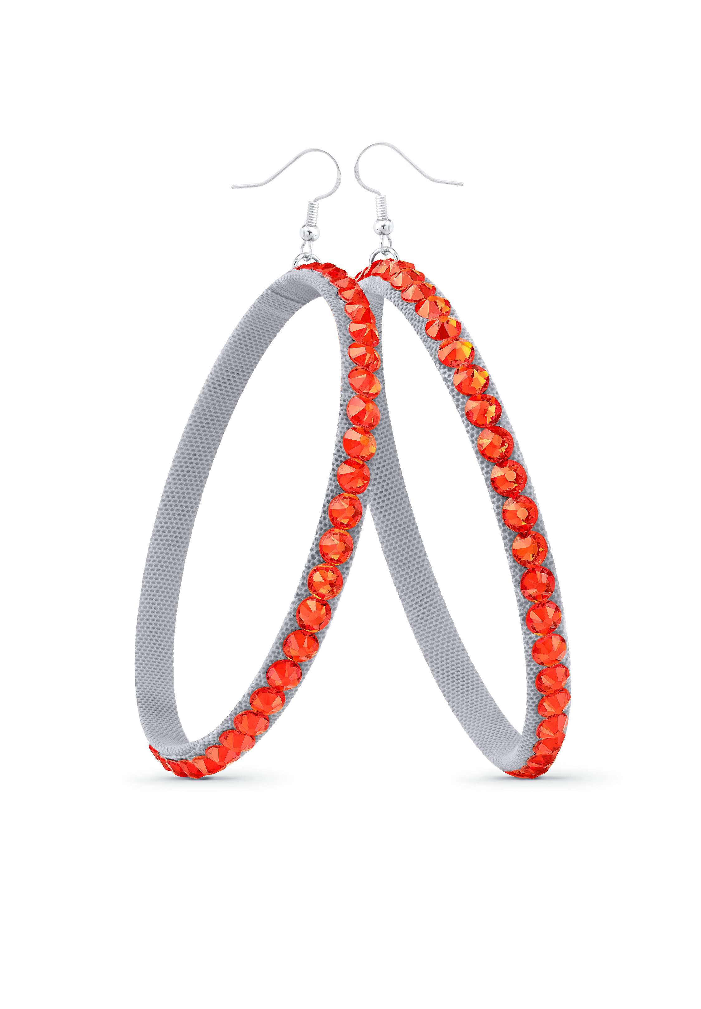 TEST - Soft Hoop Earring-Hyacinth-Silver