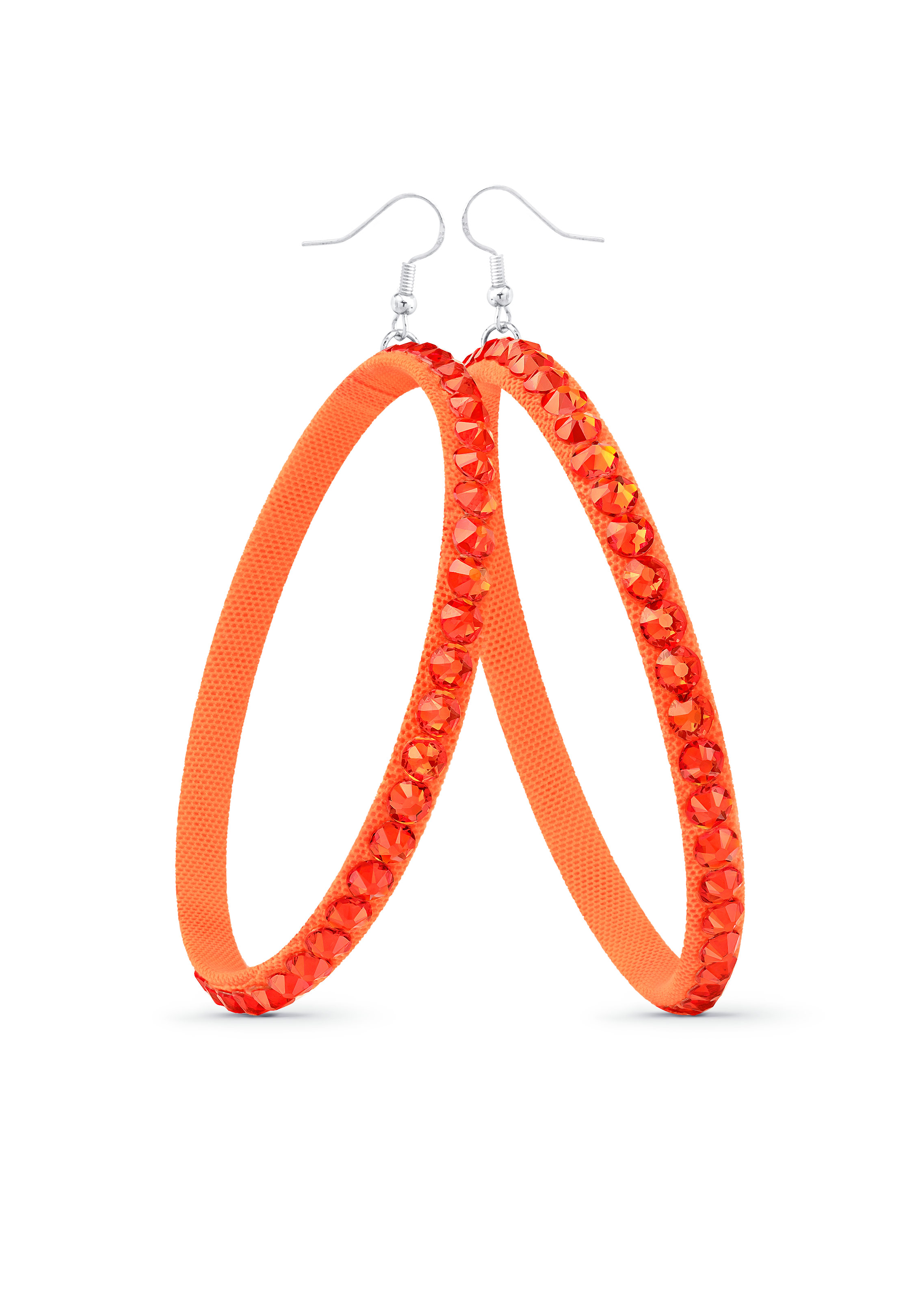 TEST - Soft Hoop Earring-Hyacinth-Tangerine