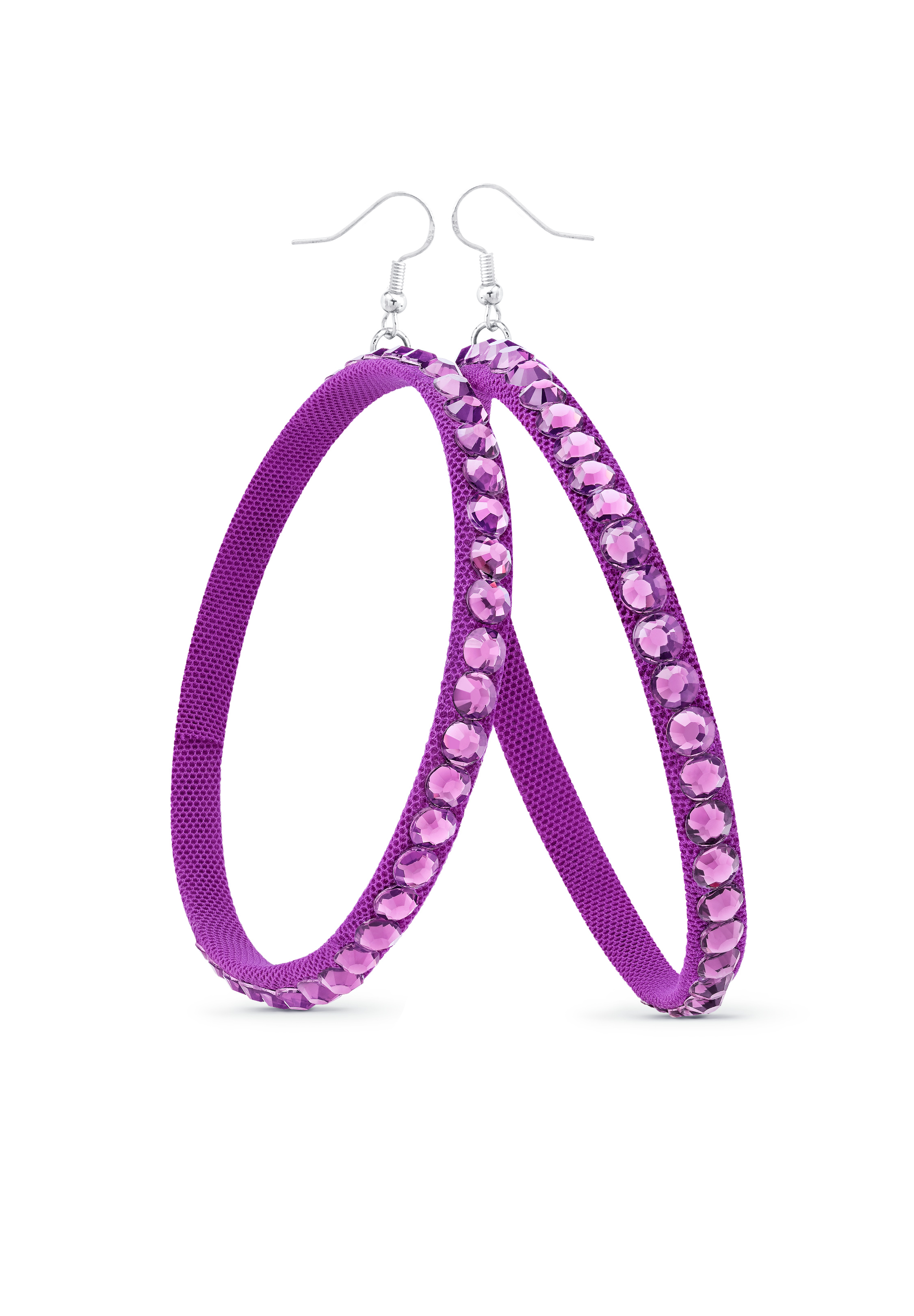 TEST - Soft Hoop Earring-Light Amethyst-Hawaiian Pink