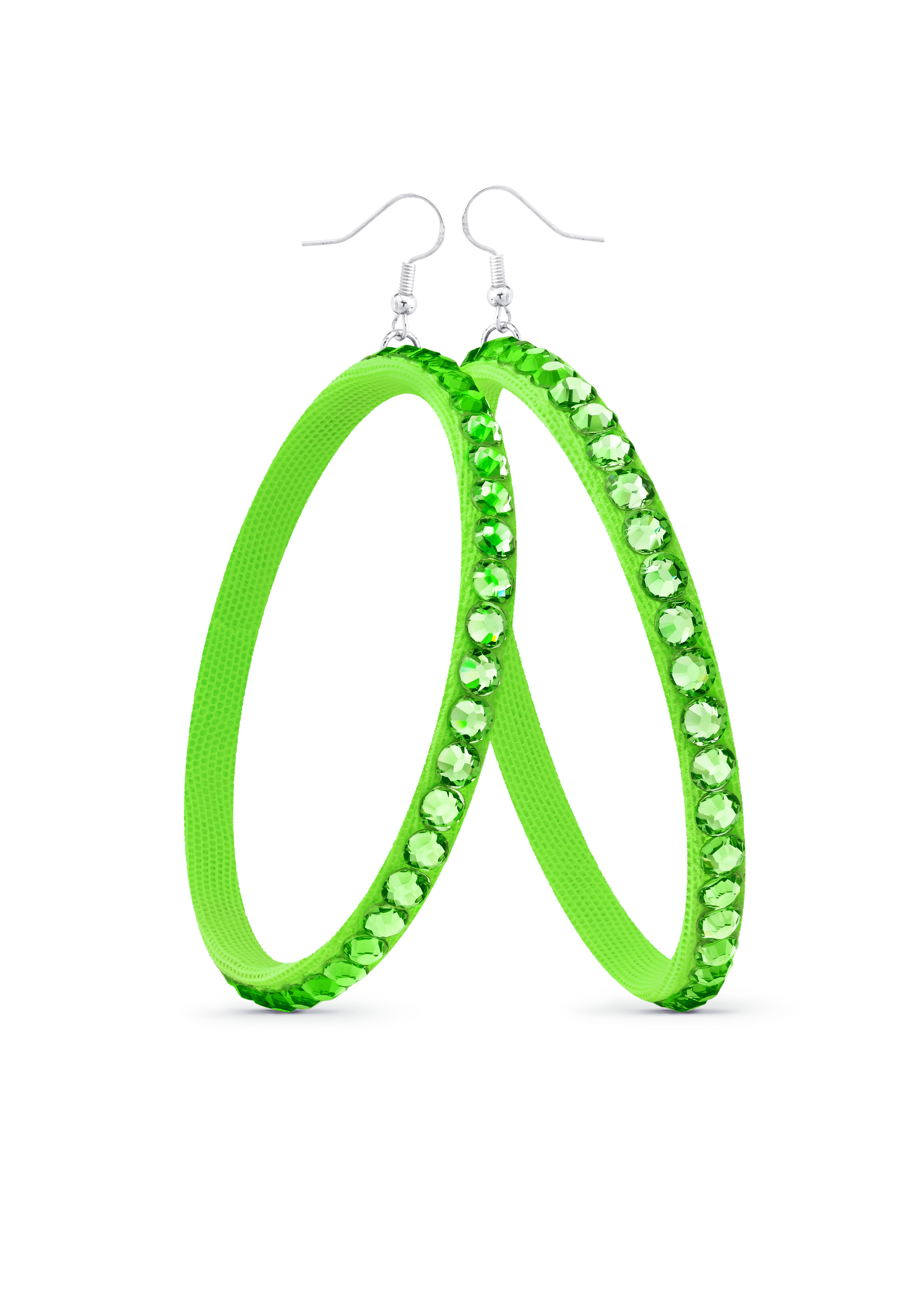 TEST - Soft Hoop Earring-Peridot-Apple Blossom