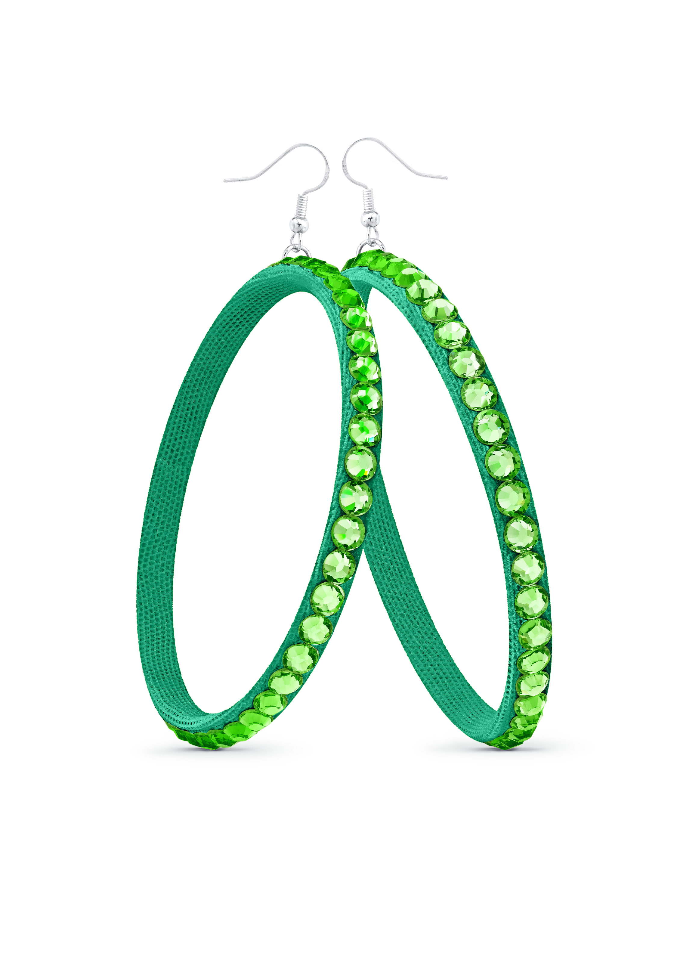 TEST - Soft Hoop Earring-Peridot-Emerald