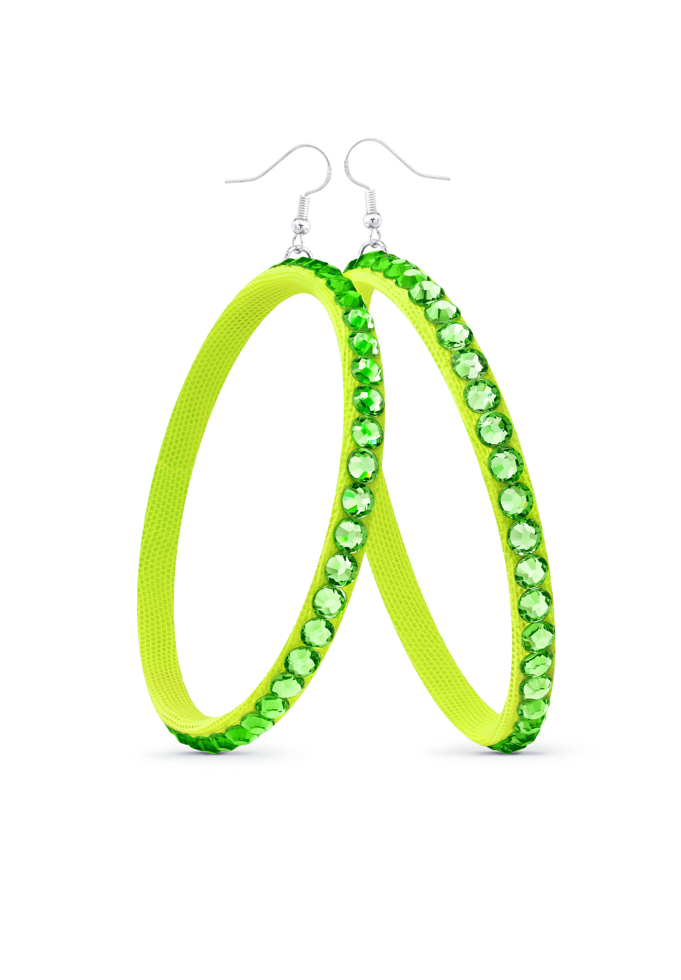 TEST - Soft Hoop Earring-Peridot-Lime