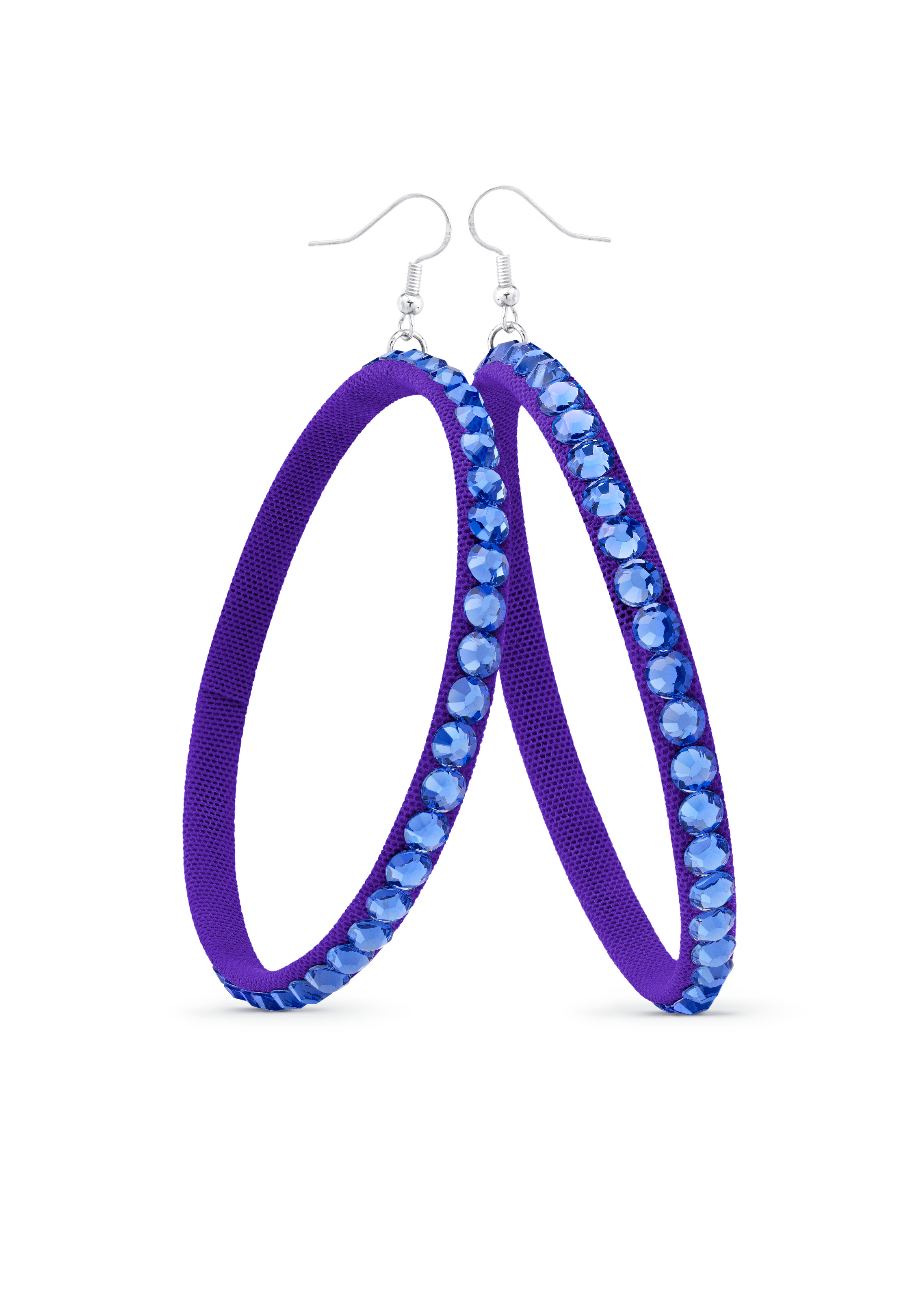 TEST - Soft Hoop Earring-Sapphire-Purple