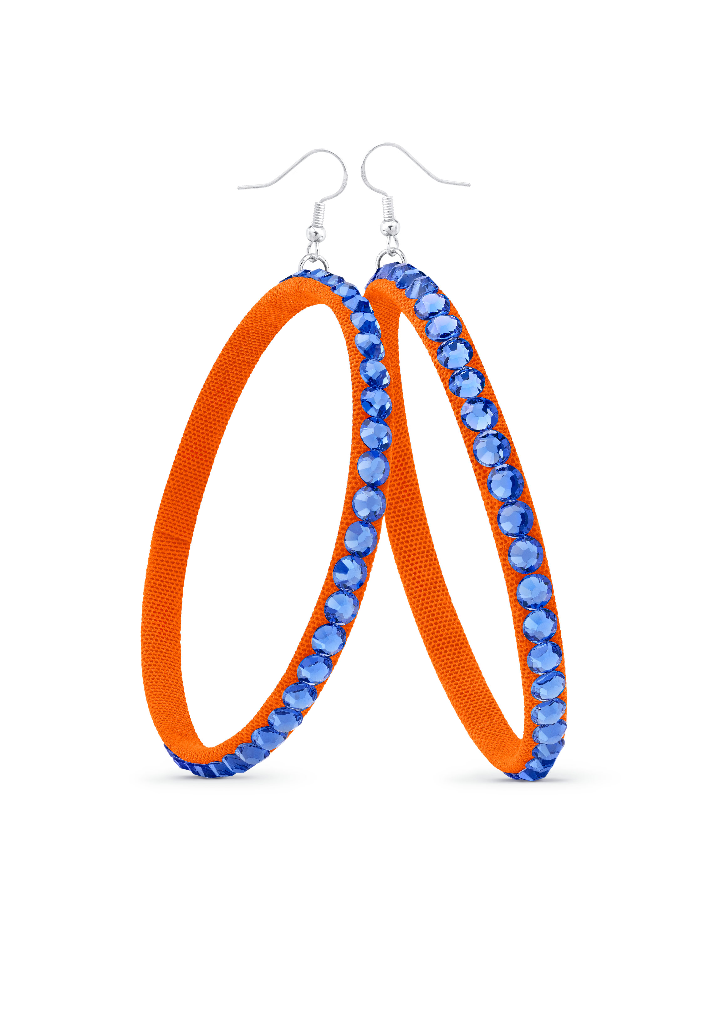 TEST - Soft Hoop Earring-Sapphire-Tangerine