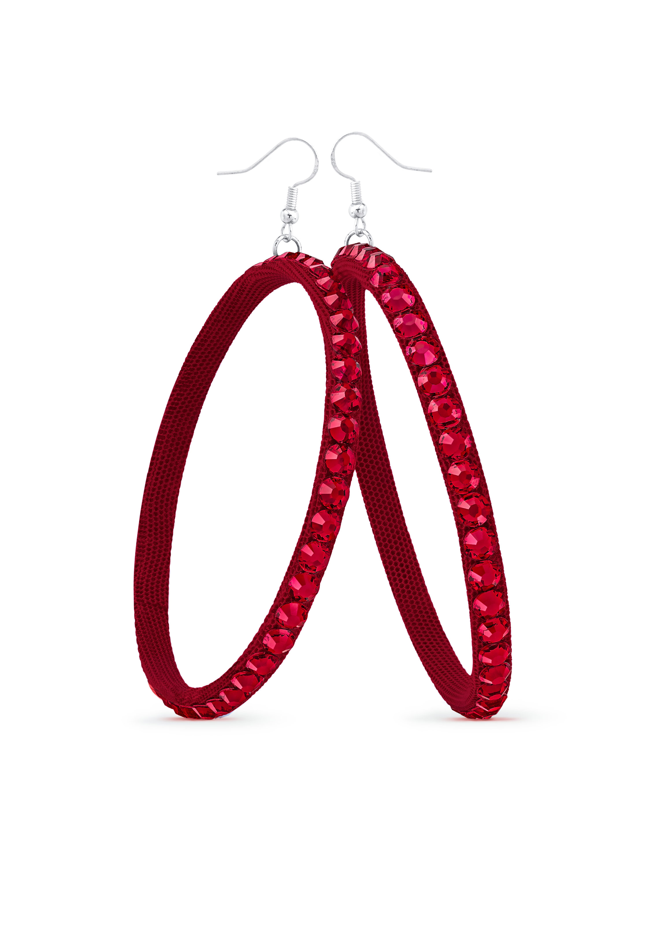 TEST - Soft Hoop Earring-Siam-Burgundy