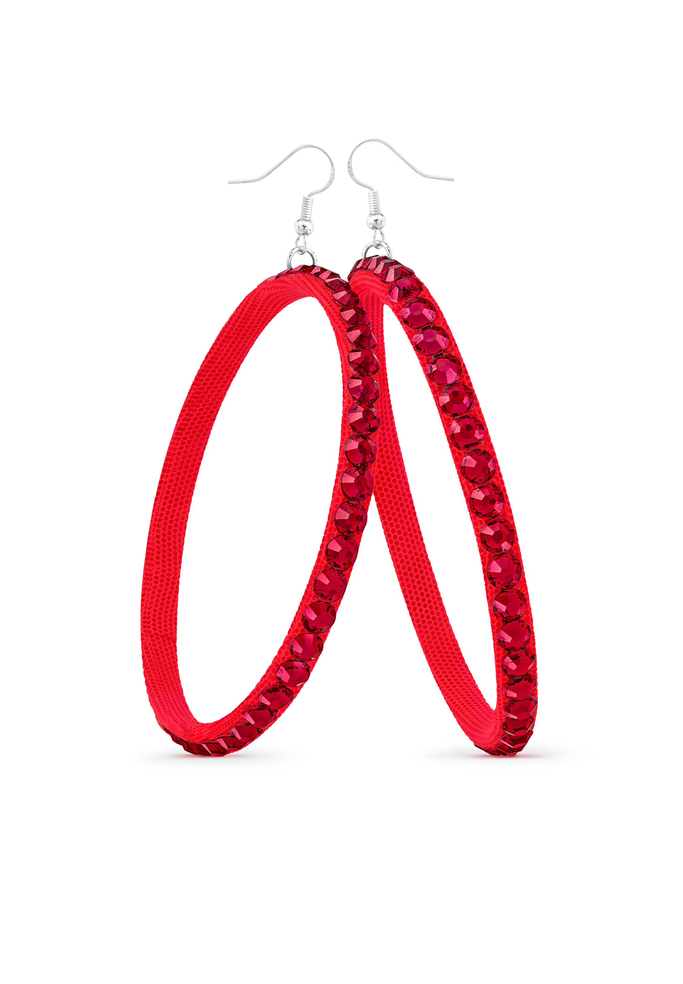 TEST - Soft Hoop Earring-Siam-Scarlet