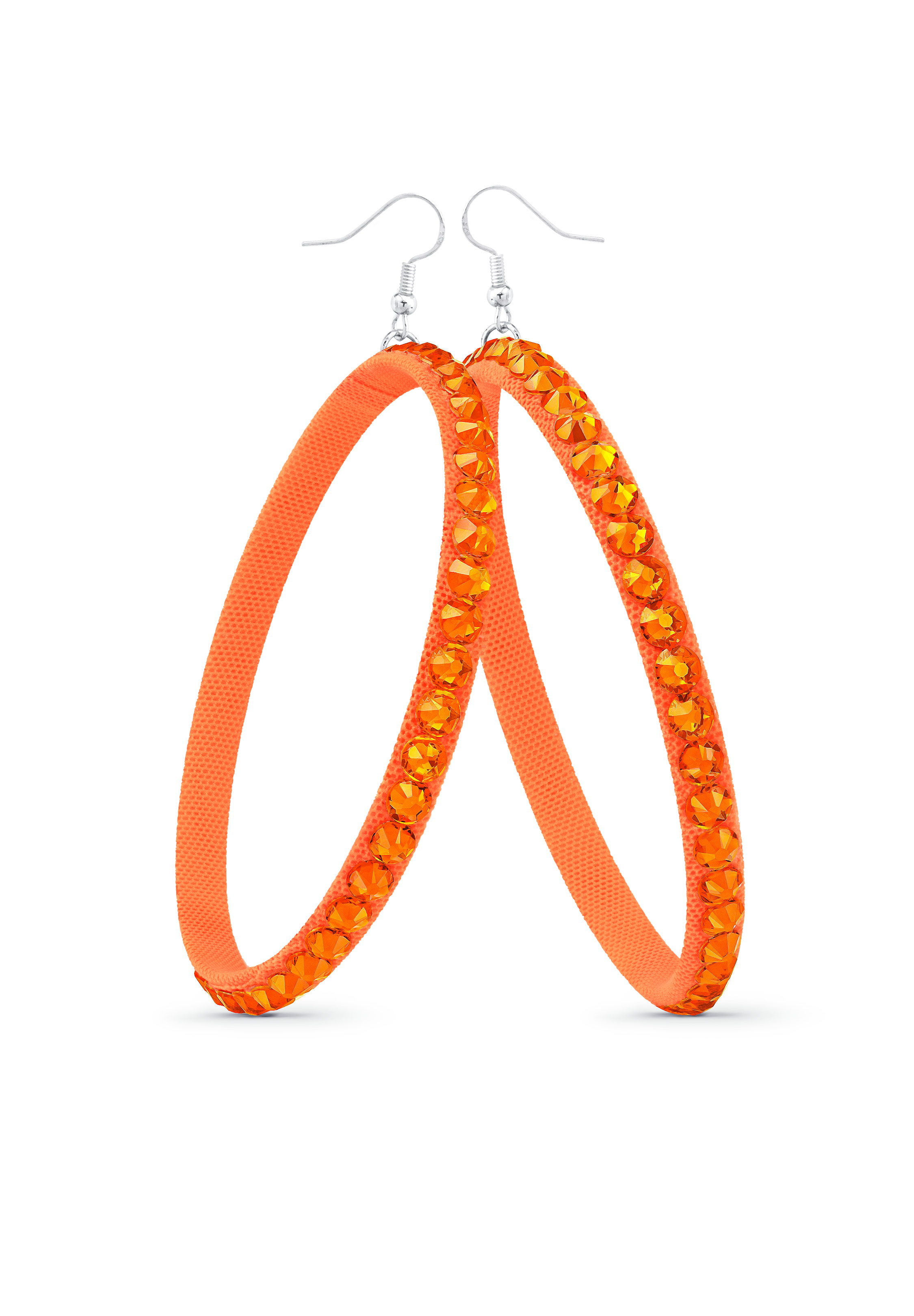TEST - Soft Hoop Earring-Sun-Tangerine