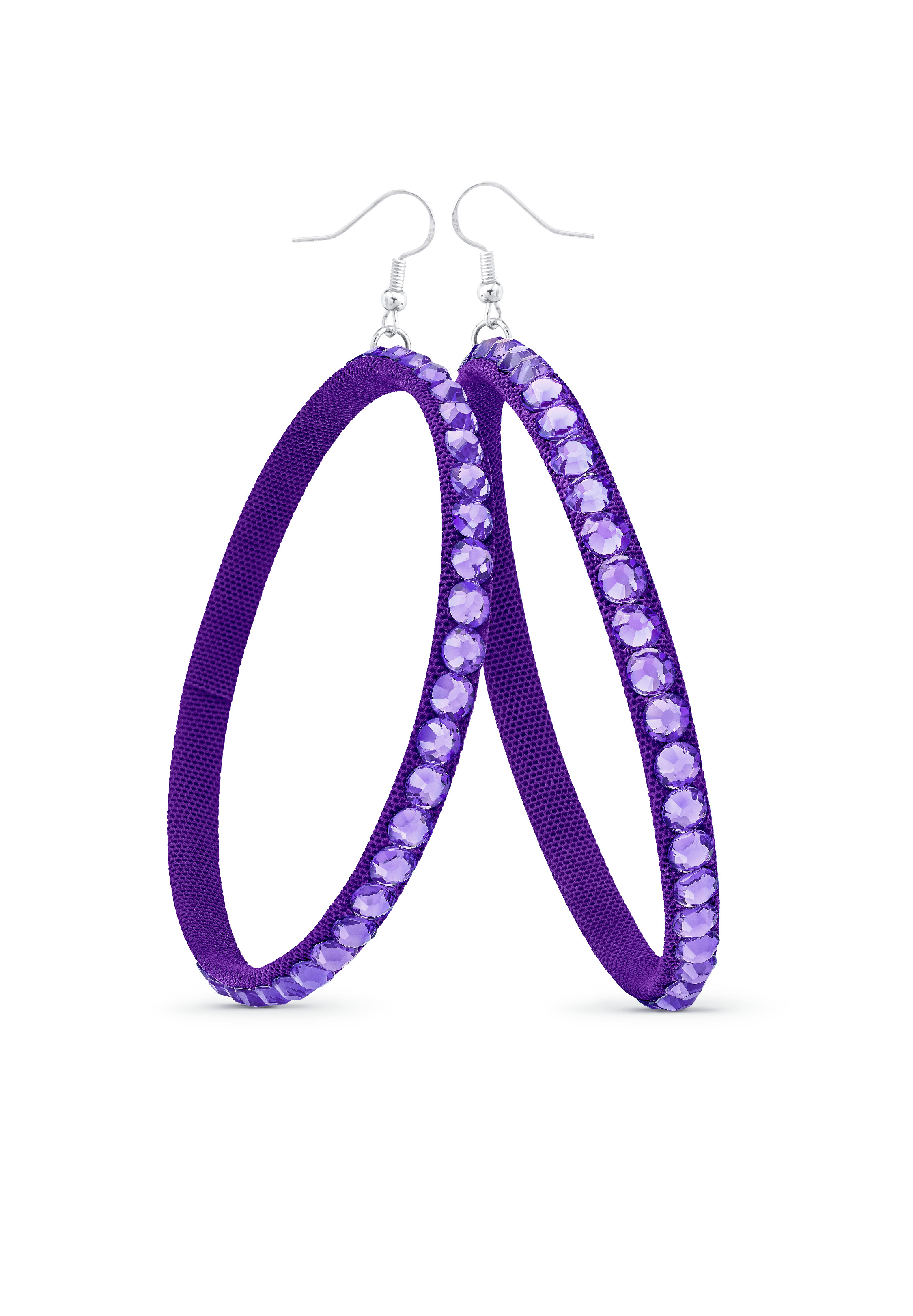 TEST - Soft Hoop Earring-Tanzanite-Purple