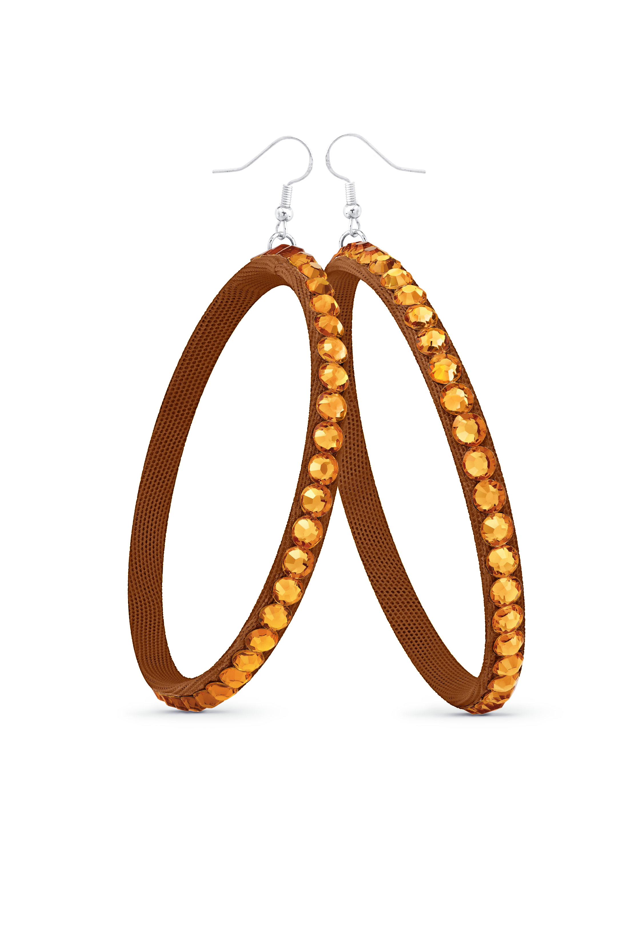 TEST - Soft Hoop Earring-Topaz-Latin Tan