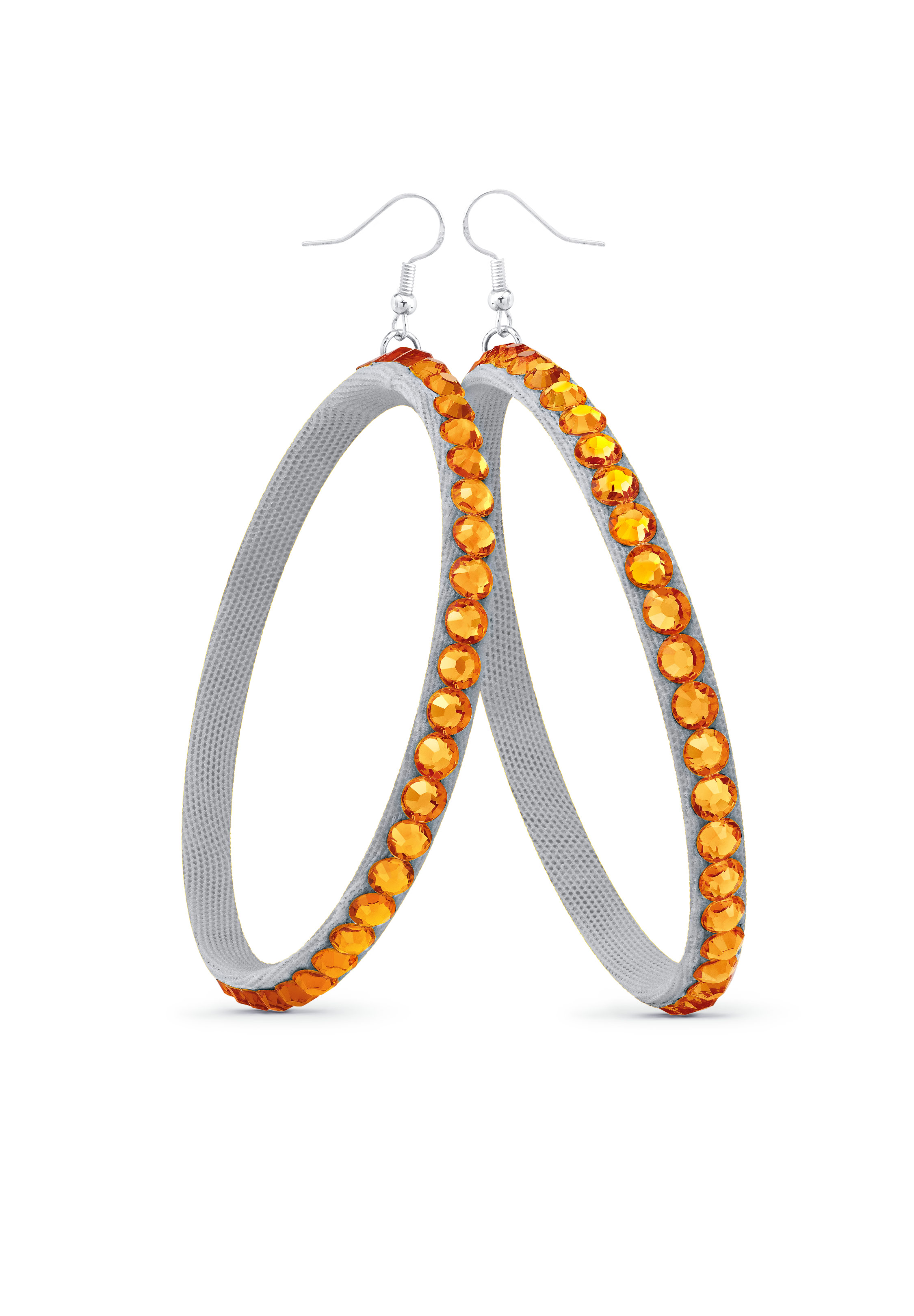 TEST - Soft Hoop Earring-Topaz-Silver