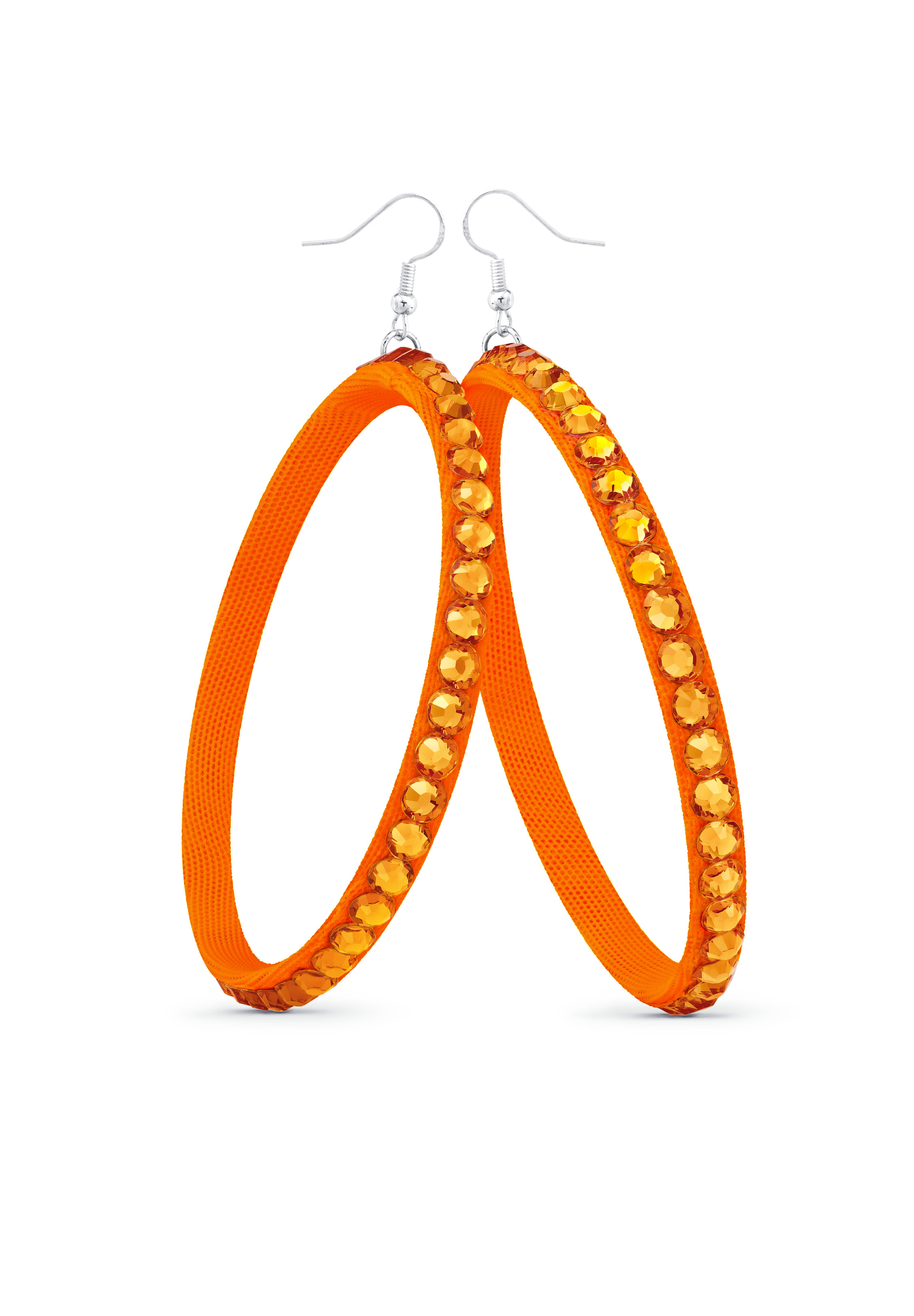 TEST - Soft Hoop Earring-Topaz-Tangerine