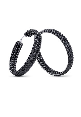 Triple Sparkle Earrings HE/L PE-Jet