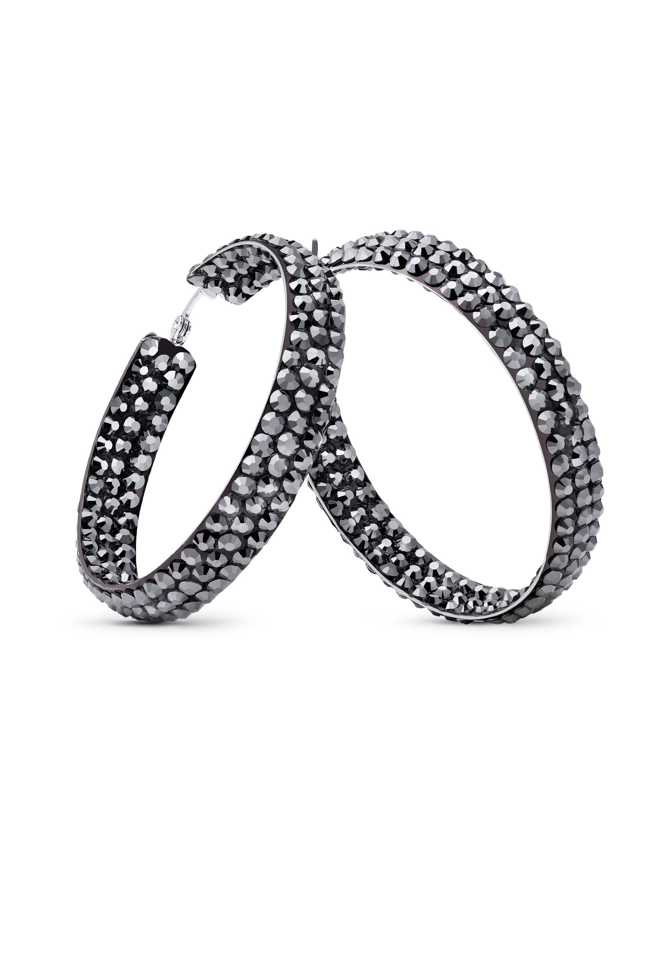 Triple Sparkle Earrings HE/L PE-Jet Hematite