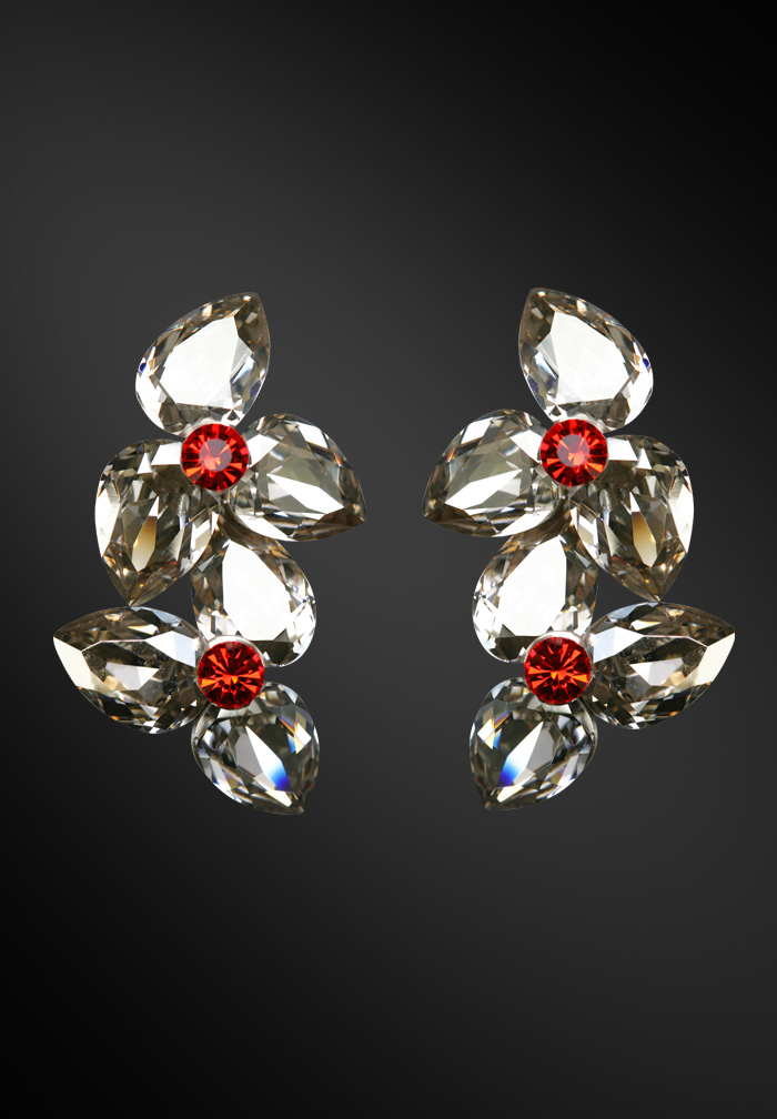 Zdenka Arko Crystal & Hyacinth Rhinestone Earrings UH11004-60 ...