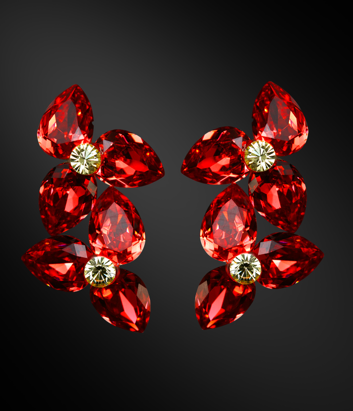EJ 1287 Earring: Padparadcha main image 1