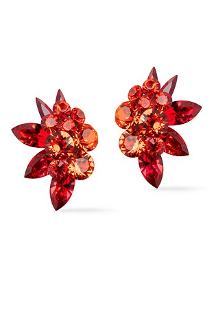 Zdenka Arko Hyacinth & Light Siam Crystallized Earrings UH15001-101-Hyacinth