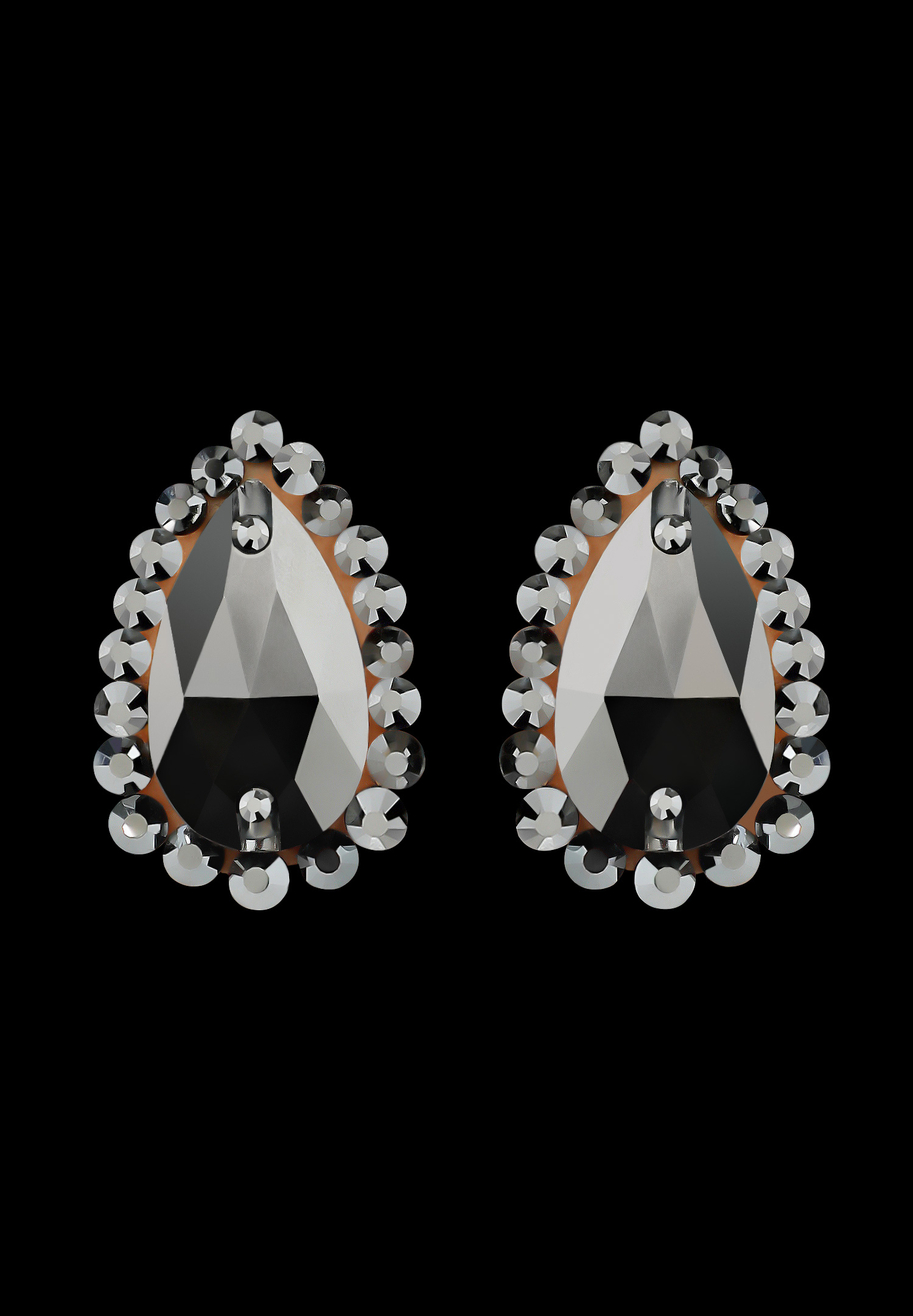 Zerlina Crystal Earring DCE901-2-Jet Hematite