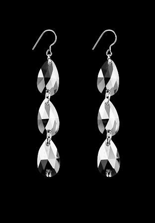 Zerlina Crystal Earring DCE908-2-Jet Hematite