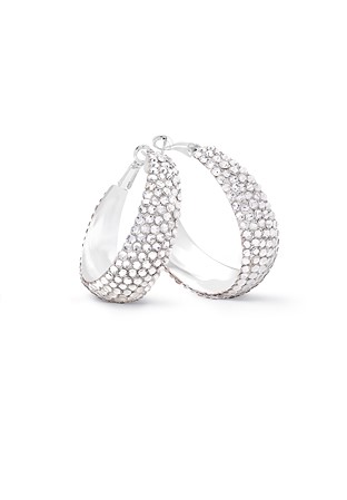 Zerlina Crystal Hoop Earrings HE/L PE-Crystal