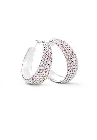 Zerlina Crystal Hoop Earrings HE/L PE-Crystal AB