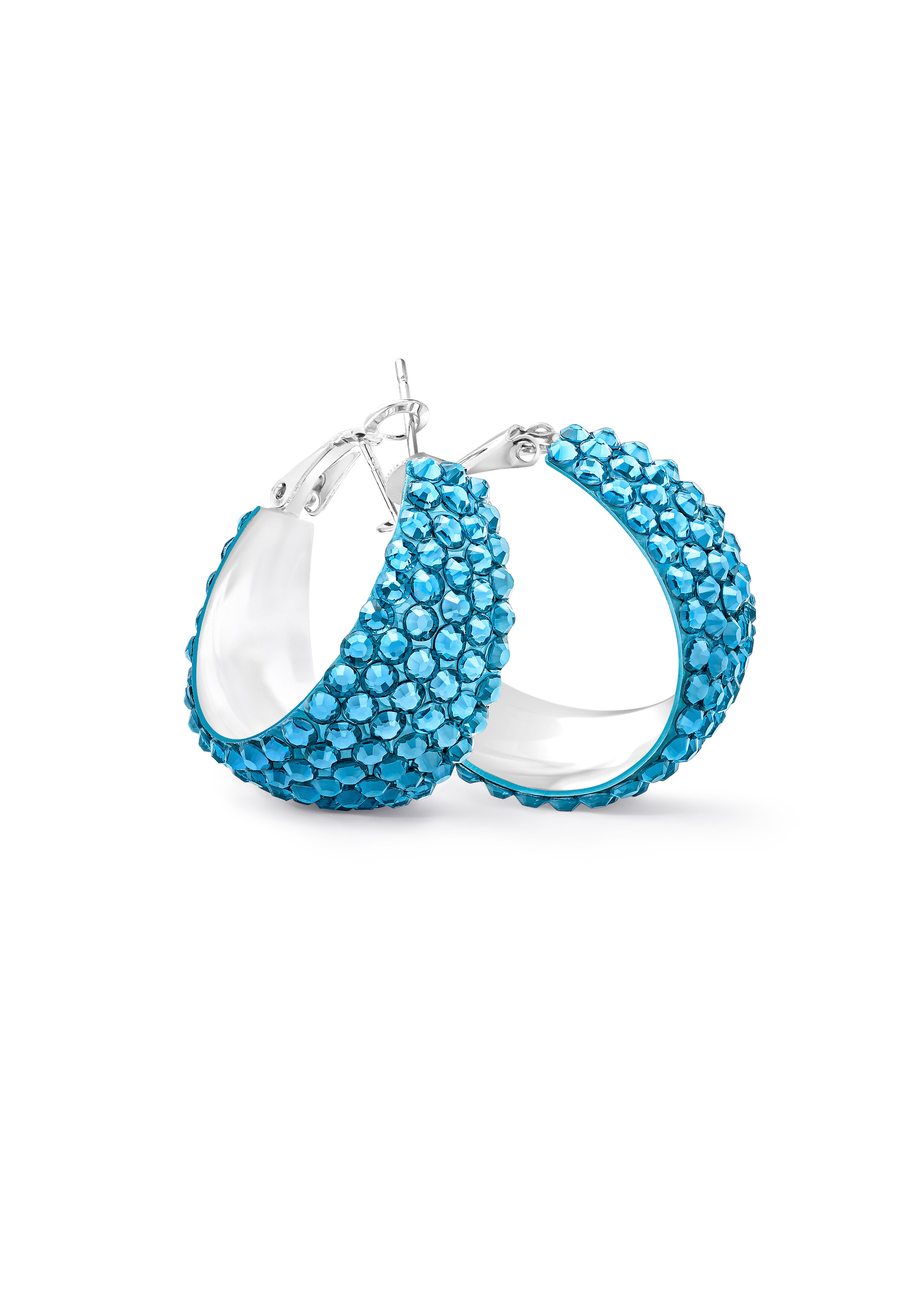 Zerlina Crystal Hoop Earrings HE/S PE Rhinestone Jewelry