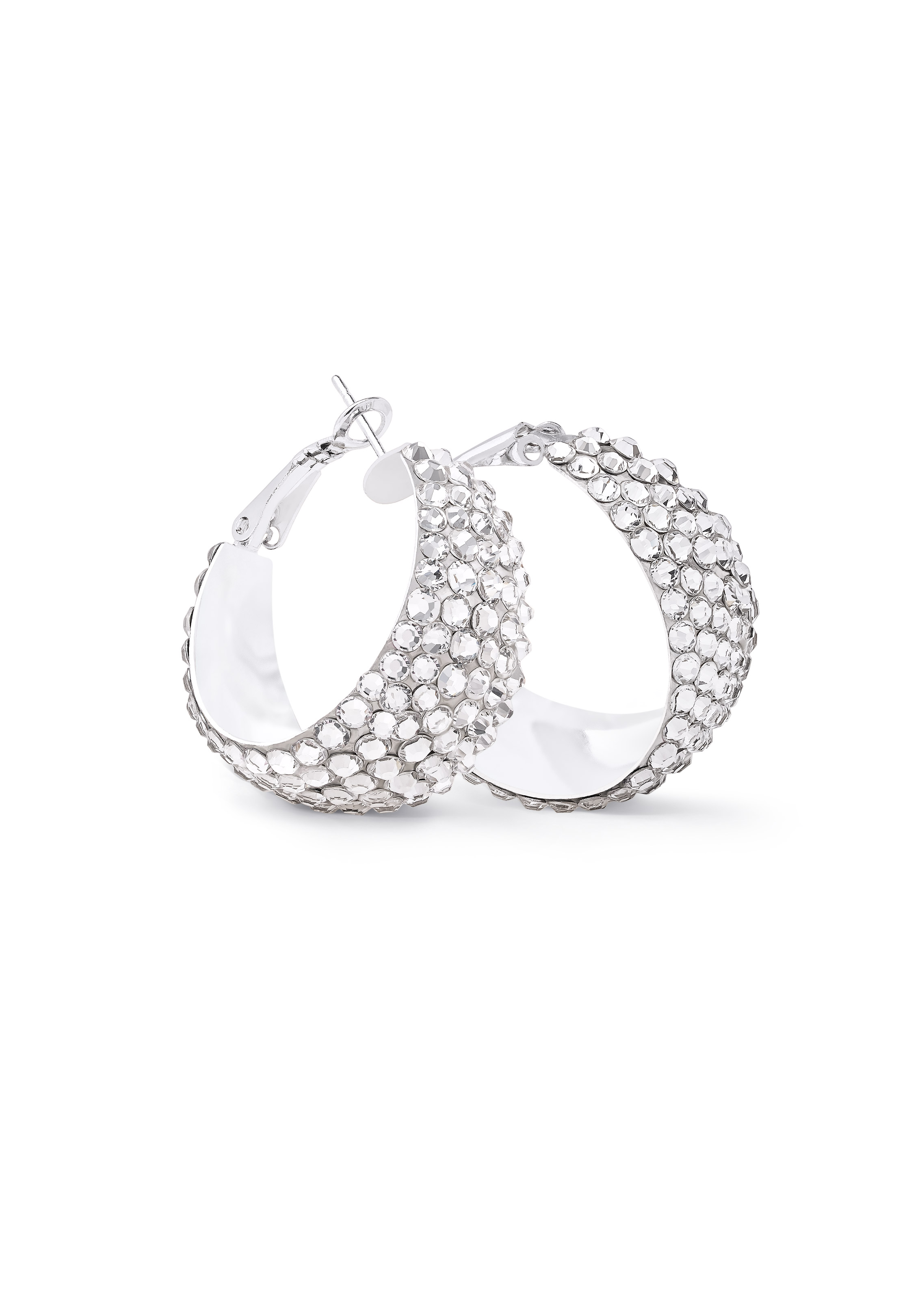Zerlina Crystal Hoop Earrings HE/S PE-Crystal