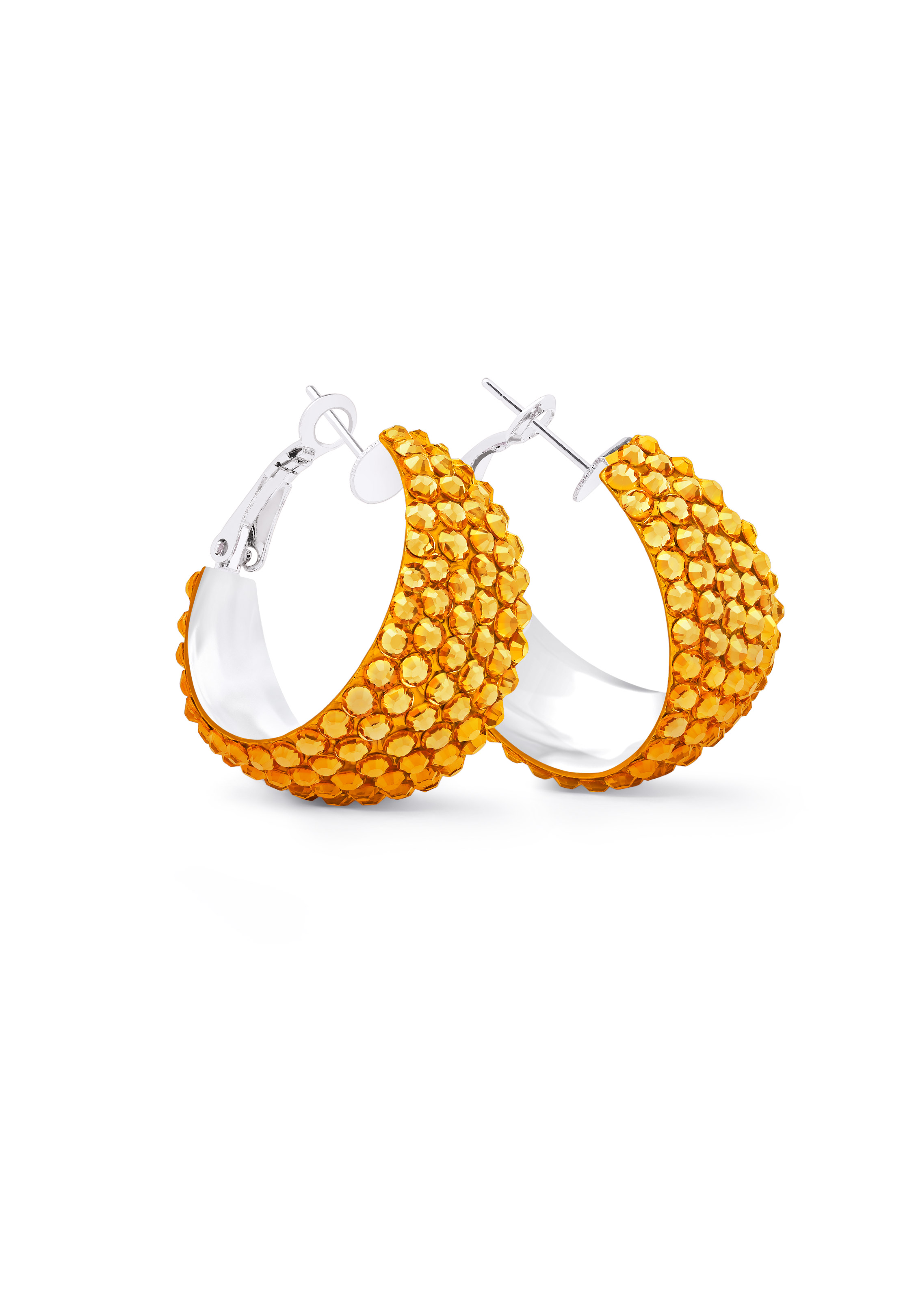 Zerlina Crystal Hoop Earrings HE/S PE-Topaz