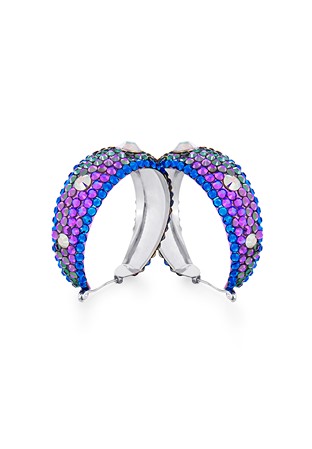Zerlina Crystal Hoop Earrings HE/L PE HELCBCAB-Heliotrope