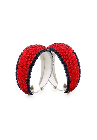 Zerlina Crystal Hoop Earrings HE/L PE LTSMJT-Light Siam
