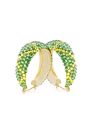 Zerlina Crystal Hoop Earrings HE/L PE PRJQ-Peridot