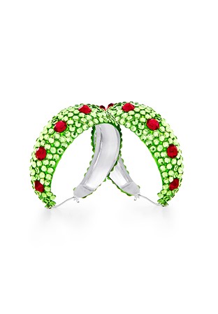 Zerlina Crystal Hoop Earrings HE/L PE PRLTSM-Peridot