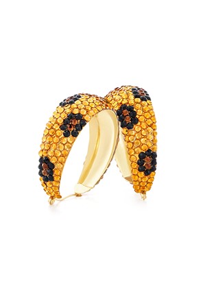 Zerlina Crystal Hoop Earrings HE/L PE TPSKTPJT-Topaz