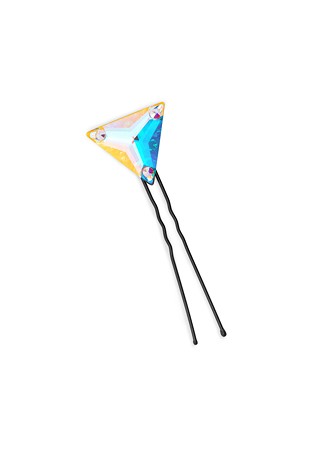 Candra Triangle Crystal Hair Pins PI-358L-Crystal AB