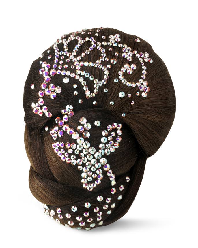 Pherusa Crystal Braided Bun R606 Rhinestone Jewelry