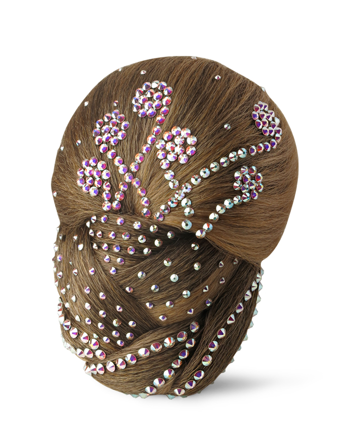 Pherusa Crystal Braided Bun R607 Rhinestone Jewelry