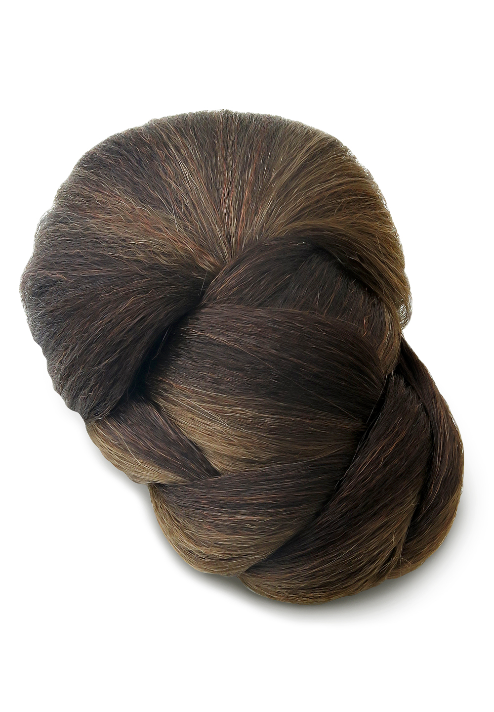 RV Glam Hair Braided Chignon-Medium Brown
