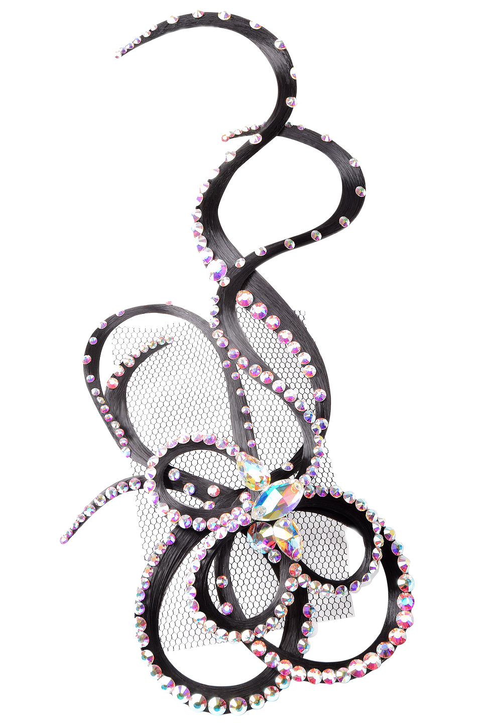 Taka Mesmerize Crystal Hair Piece HO-010-Black