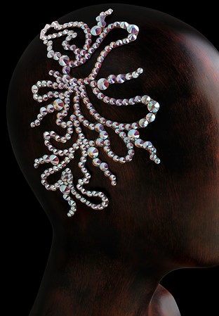 Verona Rhinestone Hairpiece CX103 Crystal AB-Crystal AB
