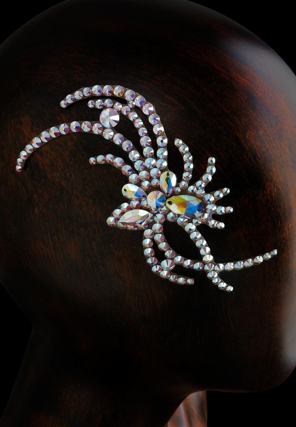 Verona Rhinestone Hairpiece HP-106-Crystal AB