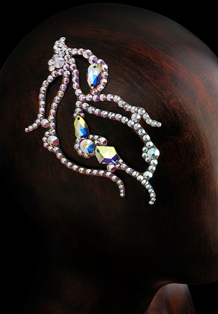 Verona Rhinestone Hairpiece HP-107- Crystal AB
