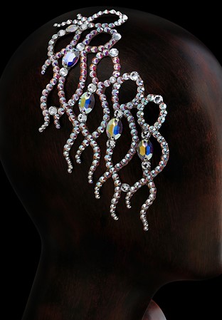 Verona Rhinestone Hairpiece HP-109-Crystal AB