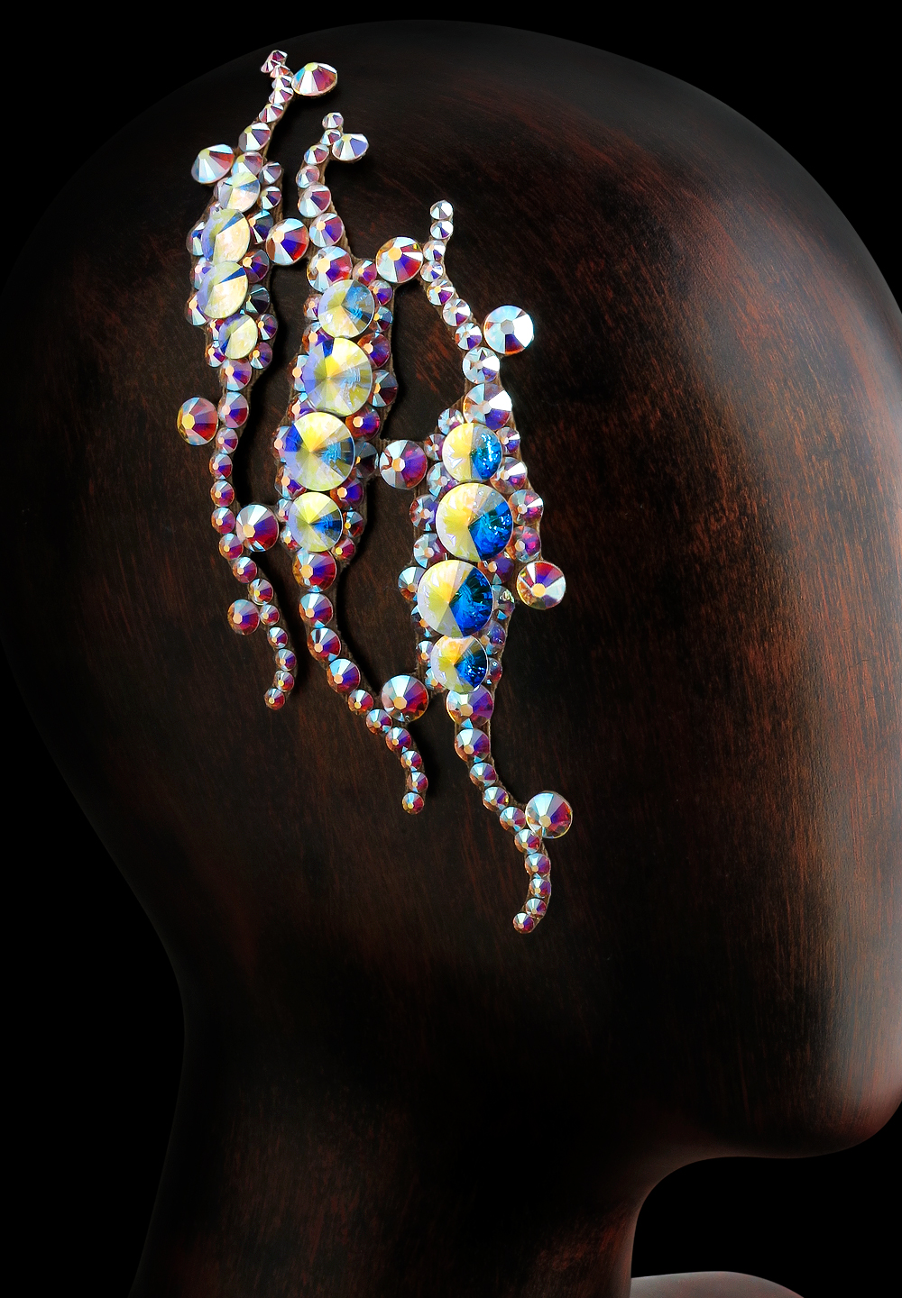 Verona Rhinestone Hairpiece HP-111-Crystal AB